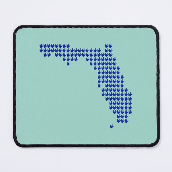 Item preview, ASL Pixel Love Florida State Map designed and sold by pixelsparkzone.