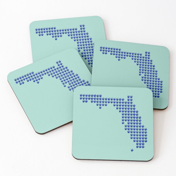 Item preview, ASL Pixel Love Florida State Map designed and sold by pixelsparkzone.