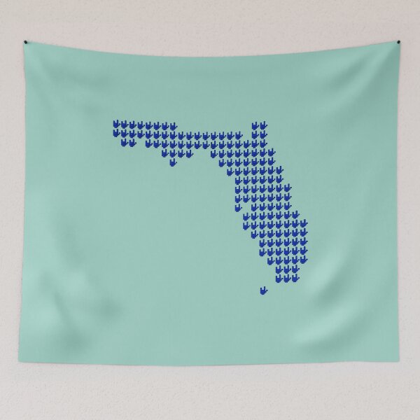 Item preview, ASL Pixel Love Florida State Map designed and sold by pixelsparkzone.