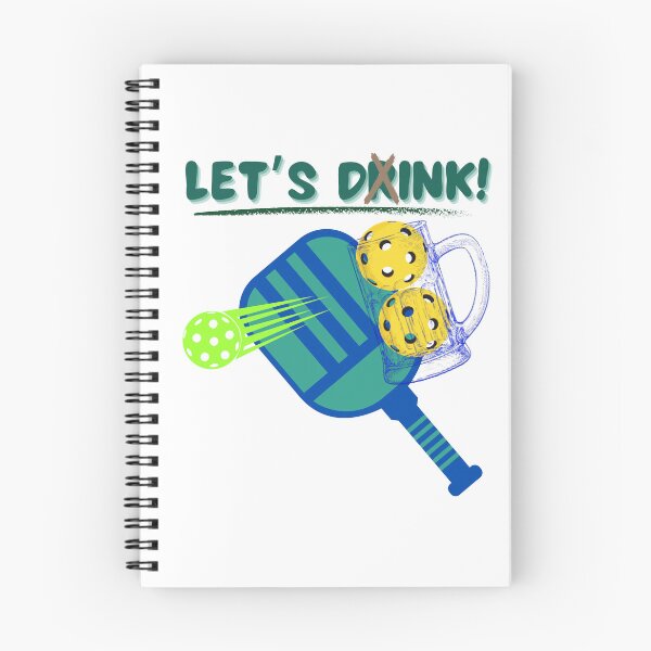 Item preview, Let's Drink! Let's Dink! Funny Pun Pickleball Balls & Paddle For Men & Women designed and sold by FCS Specialties LLC.