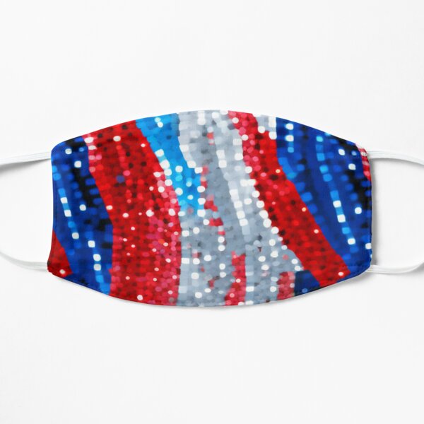 PATRIOT PATTERN - RED WHITE AND BLUE - Sequenced Flat Mask