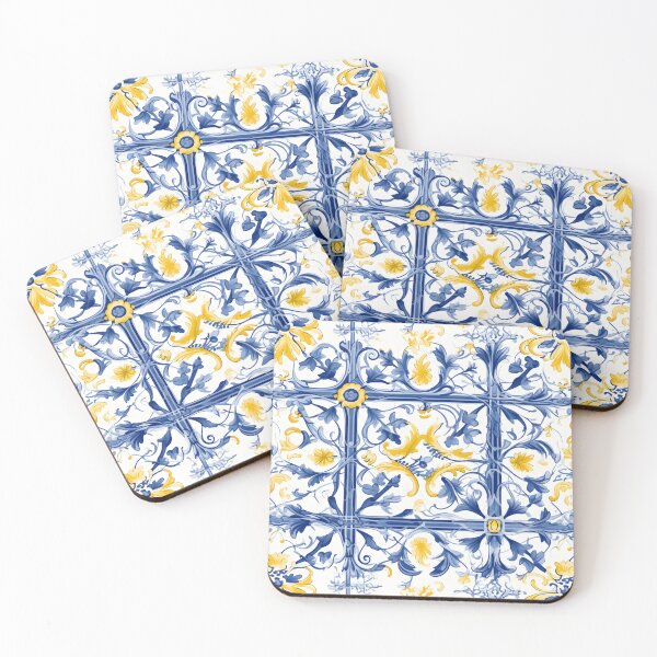 Item preview, Italian Majolica Tile 3 designed and sold by DigitalPatternx.
