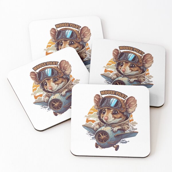 Item preview, mouse pilot, cute mouse, mouse cartoon designed and sold by GreyStanzione1.