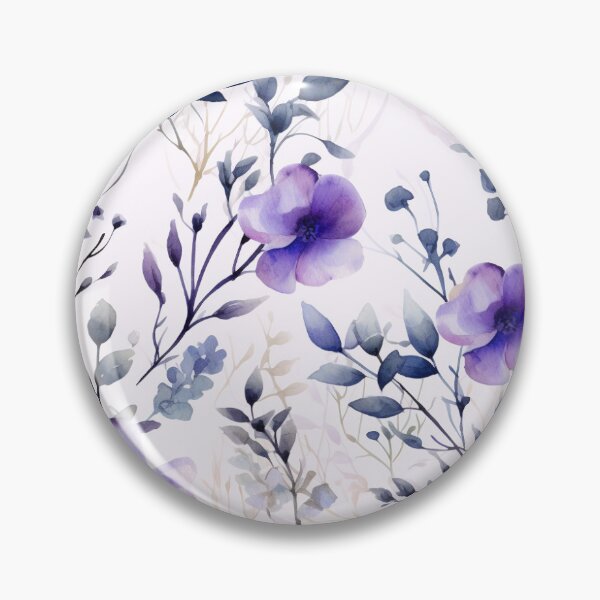 Item preview, Purple flowers vines leaves designed and sold by tivaslove.