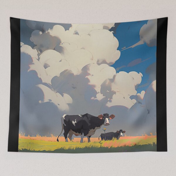 Item preview, cows and clouds designed and sold by ururuty.