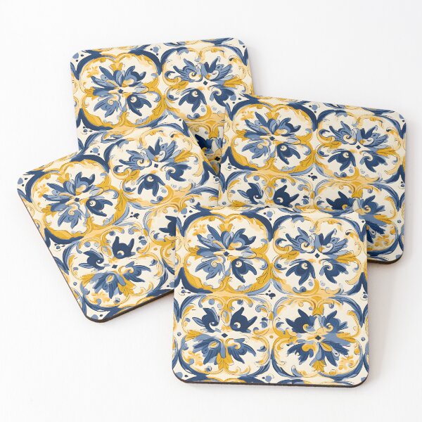 Item preview, Italian Majolica Tile 6 designed and sold by DigitalPatternx.