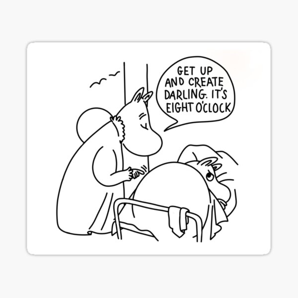 Moomin Morning Comic Sticker