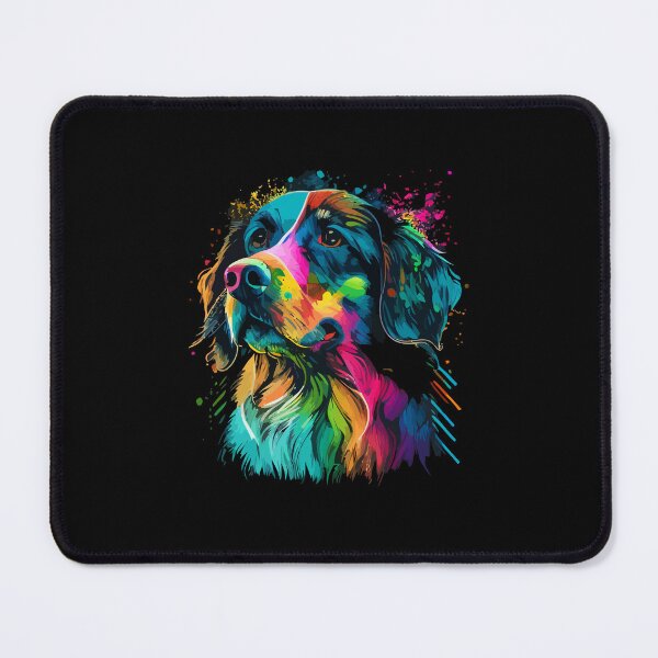 Item preview, colorful dog face, dog face, watercolor dog face designed and sold by GreyStanzione1.
