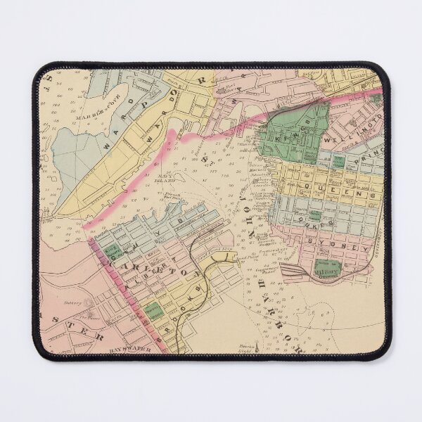 Item preview, Vintage St John New Brunswick Map (1878) designed and sold by BravuraMedia.