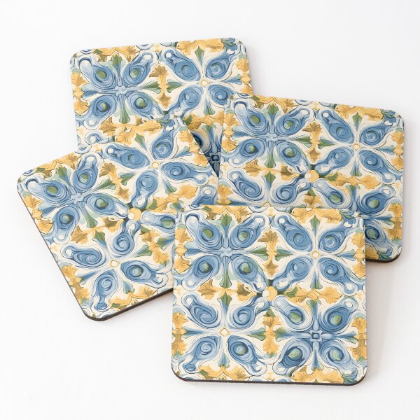 Item preview, Italian Majolica Tile 8 designed and sold by DigitalPatternx.