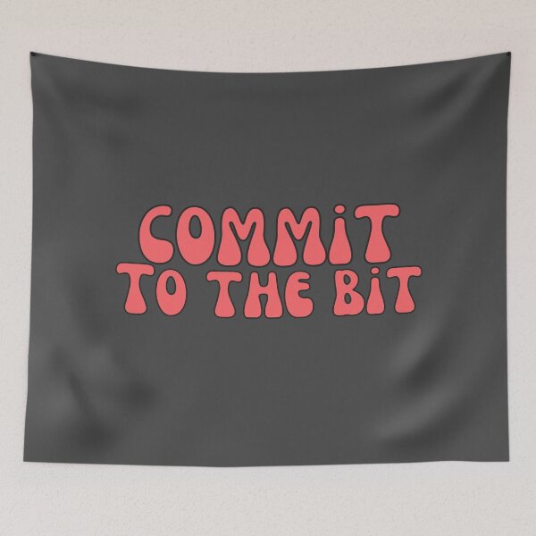 Item preview, Commit To The Bit in Red designed and sold by Pink Ribbon.