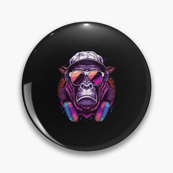 Item preview, Monkey hiphop style, colorful monkey, monkey cartoon  designed and sold by GreyStanzione1.