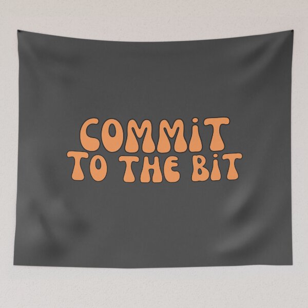 Item preview, Commit To The Bit in Orange designed and sold by Pink Ribbon.