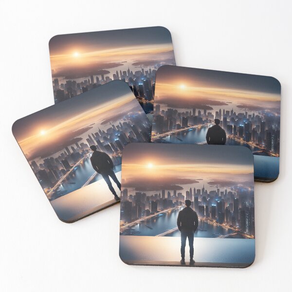 Item preview, Fantastic and lovely futuristic city view art designed and sold by luisalfonso1989.