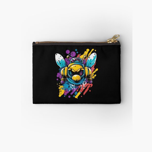 Item preview, Robot bee graffiti, colorful robot bee, watercolor robot bee designed and sold by GreyStanzione1.
