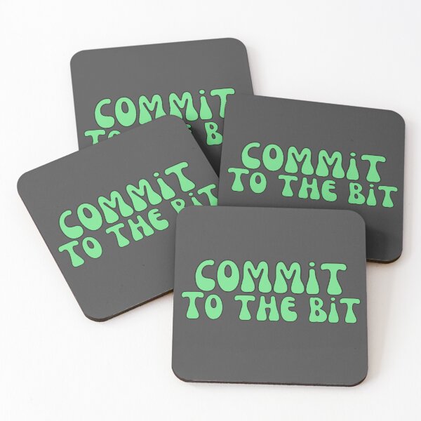 Item preview, Commit To The Bit in Green designed and sold by Pink Ribbon.
