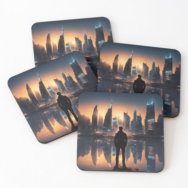Item preview, Excellent and lovely futuristic city view art designed and sold by luisalfonso1989.