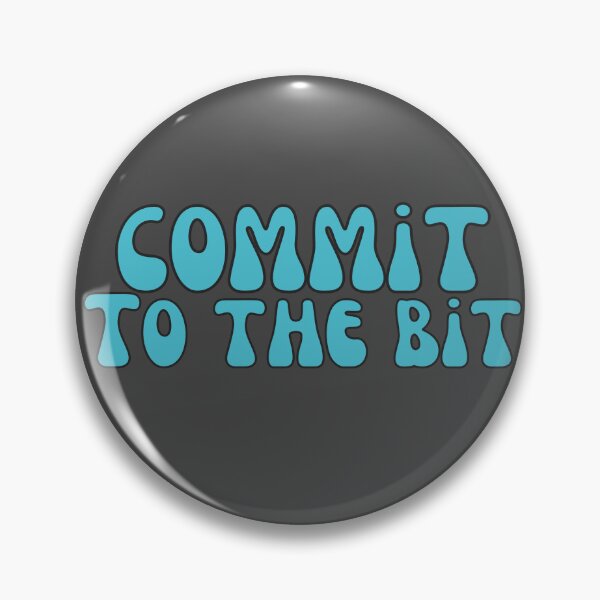 Item preview, Commit To The Bit in Teal designed and sold by Pink Ribbon.
