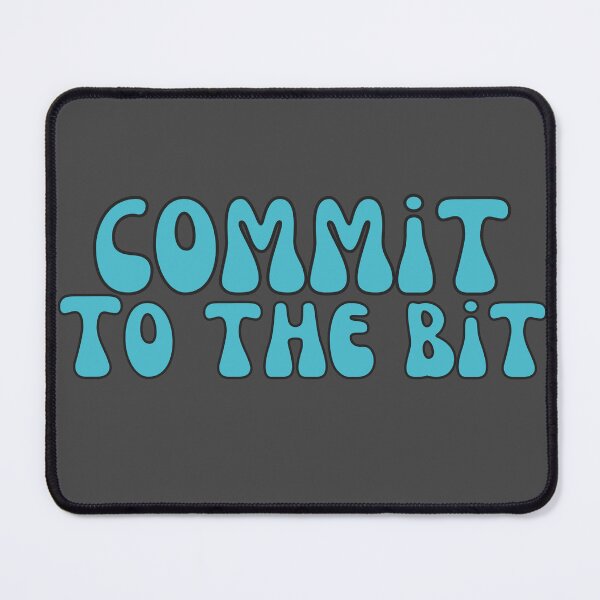 Item preview, Commit To The Bit in Teal designed and sold by Pink Ribbon.