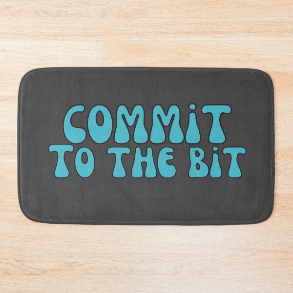 Item preview, Commit To The Bit in Teal designed and sold by Pink Ribbon.