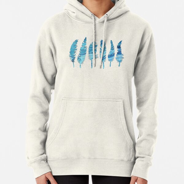 Birds of a Feather: Teal Geode Pullover Hoodie