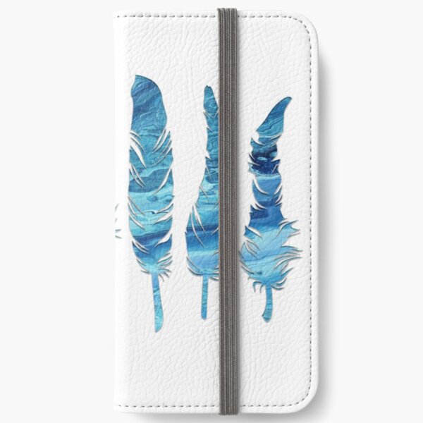 Birds of a Feather: Teal Geode iPhone Wallet