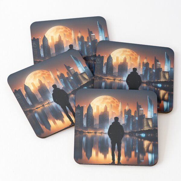 Item preview, Super and lovely futuristic city view art designed and sold by luisalfonso1989.