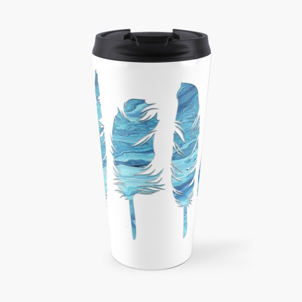 Birds of a Feather: Teal Geode Travel Mug