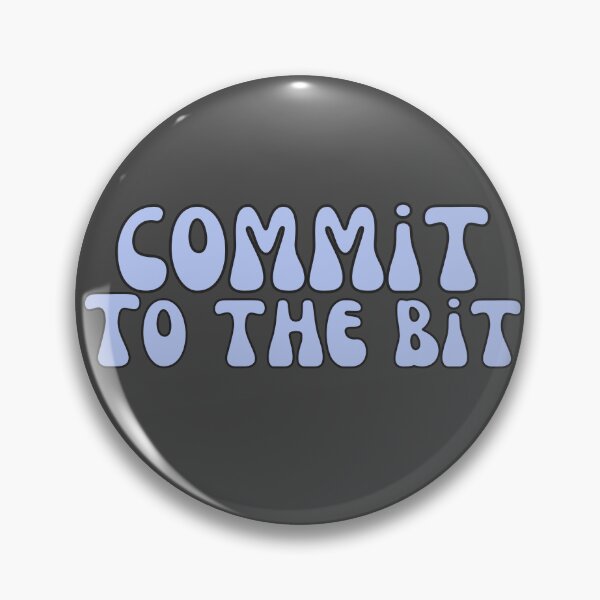 Item preview, Commit To The Bit in Gray Periwinkle designed and sold by Pink Ribbon.