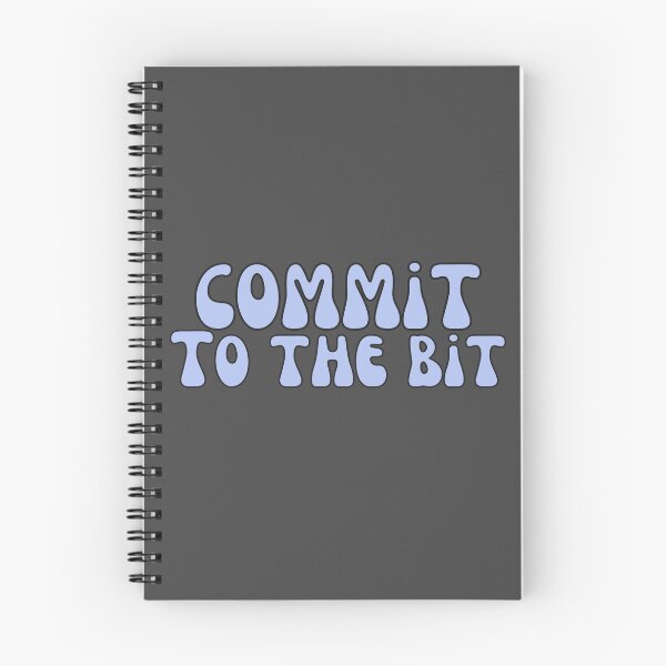 Item preview, Commit To The Bit in Gray Periwinkle designed and sold by Pink Ribbon.
