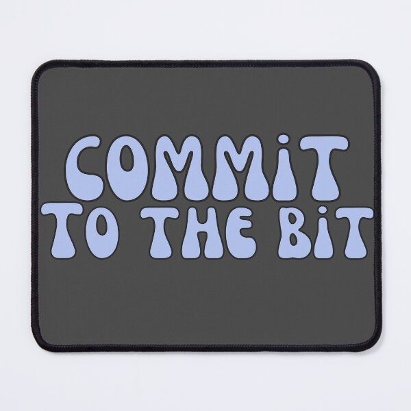 Item preview, Commit To The Bit in Gray Periwinkle designed and sold by Pink Ribbon.