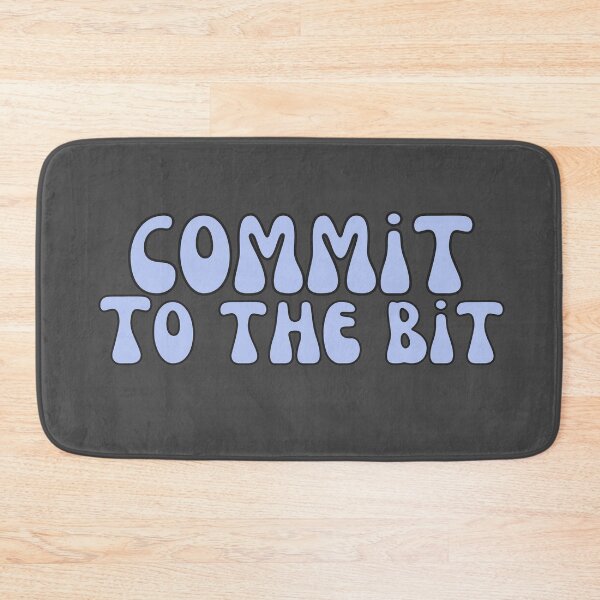 Item preview, Commit To The Bit in Gray Periwinkle designed and sold by Pink Ribbon.
