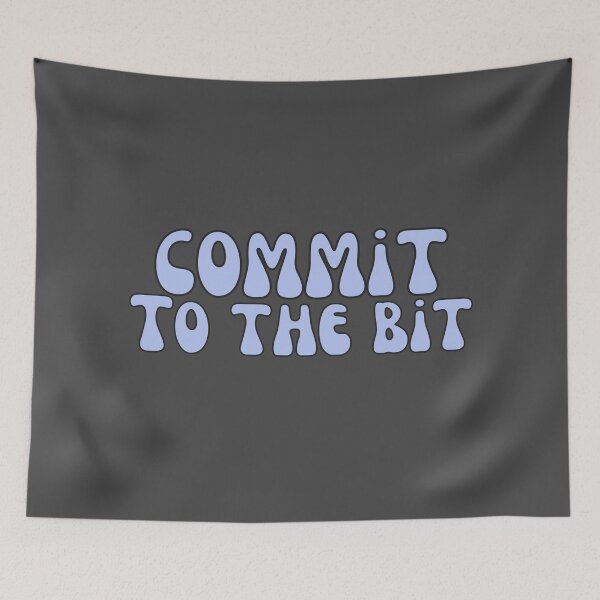 Item preview, Commit To The Bit in Gray Periwinkle designed and sold by Pink Ribbon.