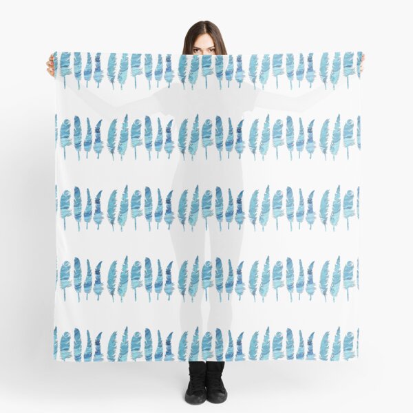 Birds of a Feather: Teal Geode Scarf