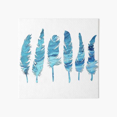 Birds of a Feather: Teal Geode Art Board Print