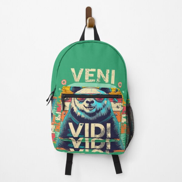 Item preview, Panda in Sunglasses VENI VIDI VICI Ancient Roman Quote Distressed Style designed and sold by gyrate.
