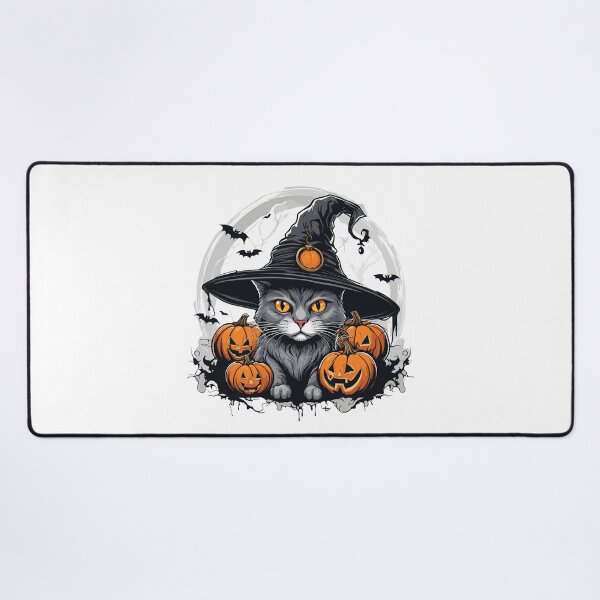 Item preview, Cat Halloween Pumpkin T-Shirt designed and sold by PrintyArts.