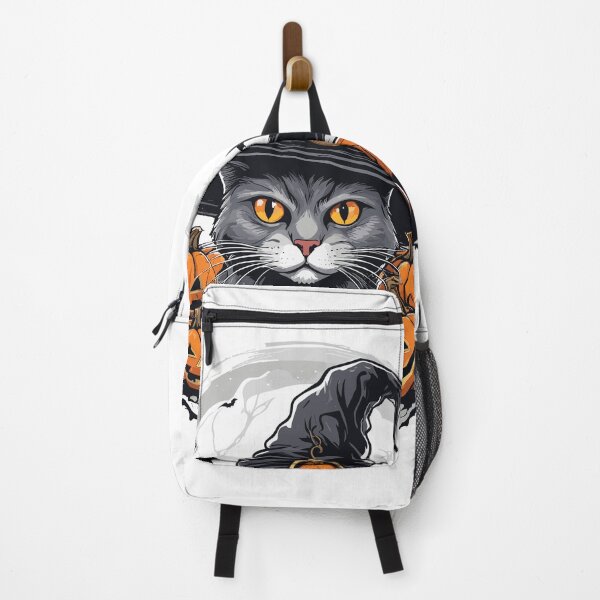 Item preview, Cat Halloween Pumpkin T-Shirt designed and sold by PrintyArts.