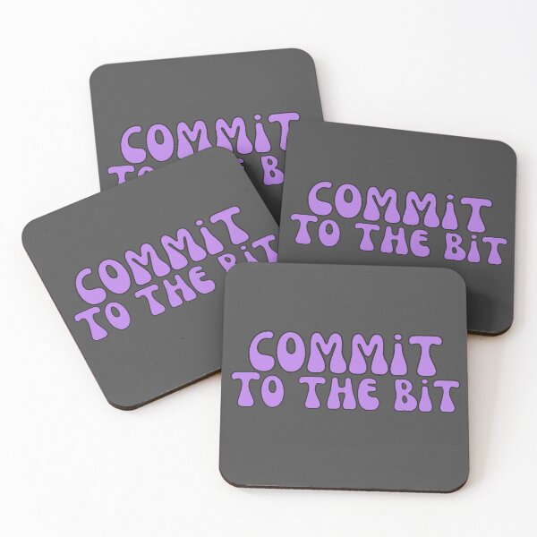 Item preview, Commit To The Bit in Purple designed and sold by Pink Ribbon.