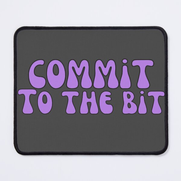Item preview, Commit To The Bit in Purple designed and sold by Pink Ribbon.