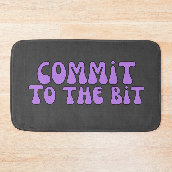 Item preview, Commit To The Bit in Purple designed and sold by Pink Ribbon.