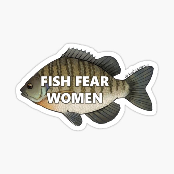 Vista previa del artículo con la obra «Los peces temen a las mujeres», diseñado y vendido por chaoticcaprisun.