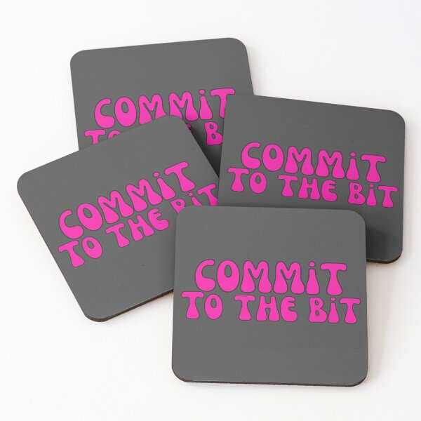 Item preview, Commit To The Bit in Hot Pink designed and sold by Pink Ribbon.