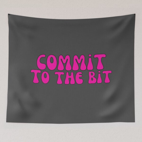 Item preview, Commit To The Bit in Hot Pink designed and sold by Pink Ribbon.