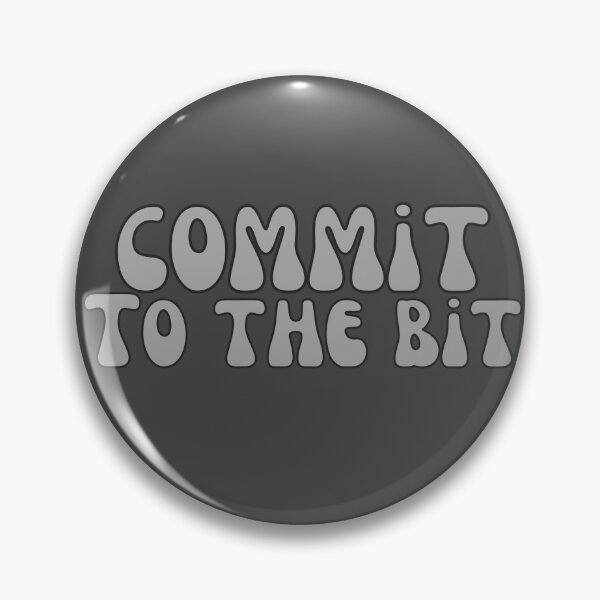 Item preview, Commit To The Bit in Gray designed and sold by Pink Ribbon.