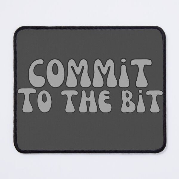 Item preview, Commit To The Bit in Gray designed and sold by Pink Ribbon.