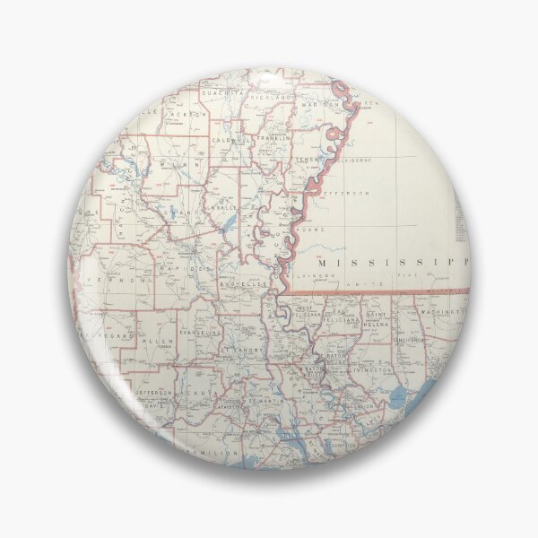 Item preview, Vintage Louisiana Postal Routes Map (1960) designed and sold by BravuraMedia.