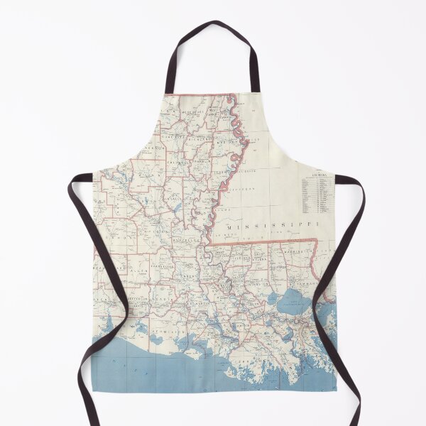 Item preview, Vintage Louisiana Postal Routes Map (1960) designed and sold by BravuraMedia.