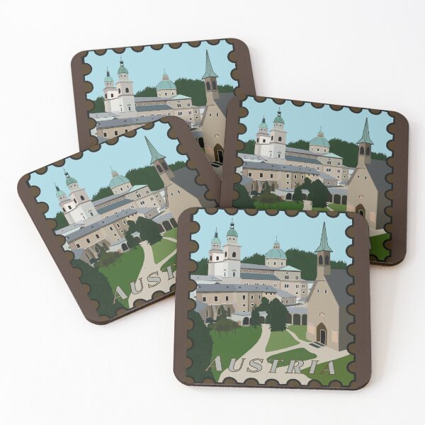 Item preview, Austria stamp wall art designed and sold by Agapeart111.