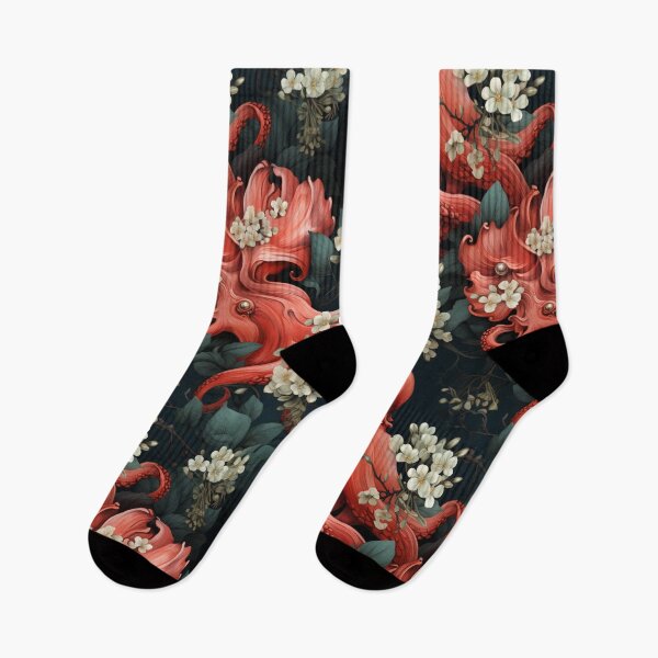 Item preview, Octopus flowers ocean  designed and sold by tivaslove.